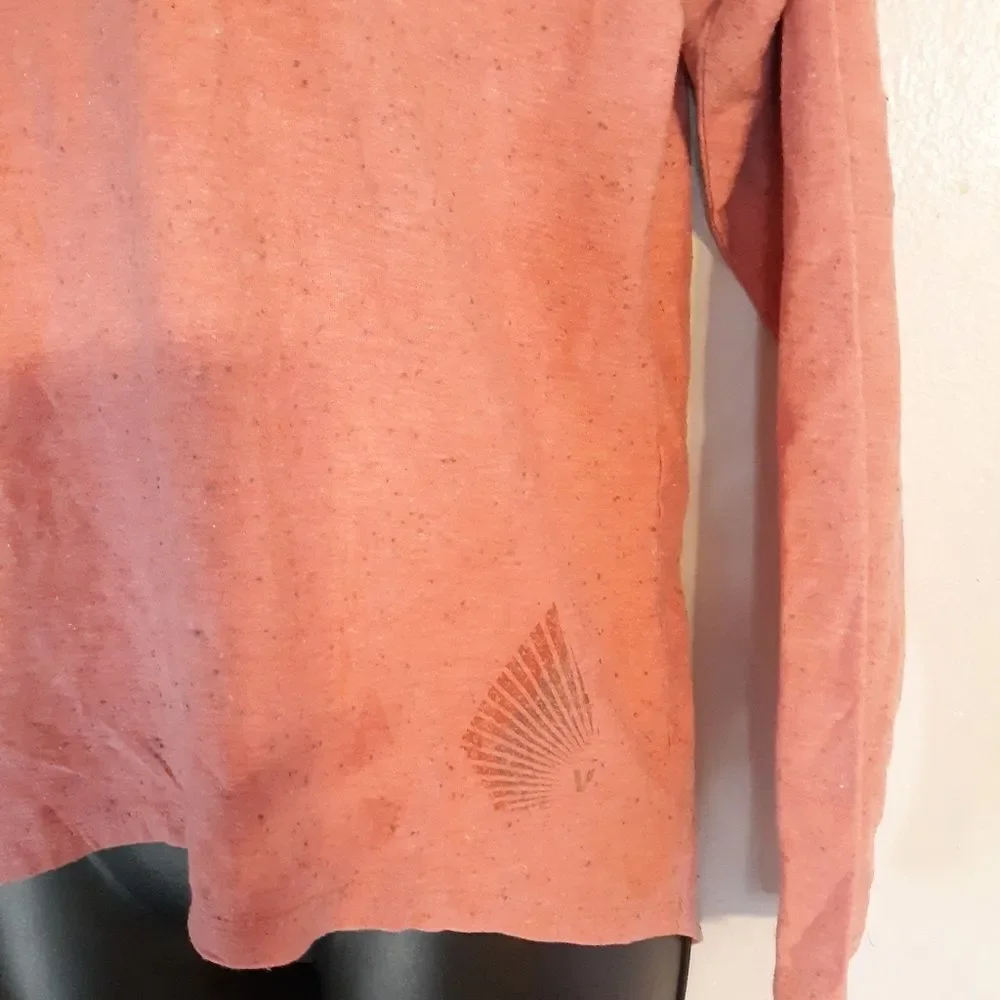 Volcom peach high low long sleeve top - Picture 3 of 5